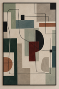 Modern Geometric Abstract Wall Art Frame – 60 × 90 cm