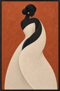 Elegant Abstract Woman Wall Art Frame – 60 × 90 cm