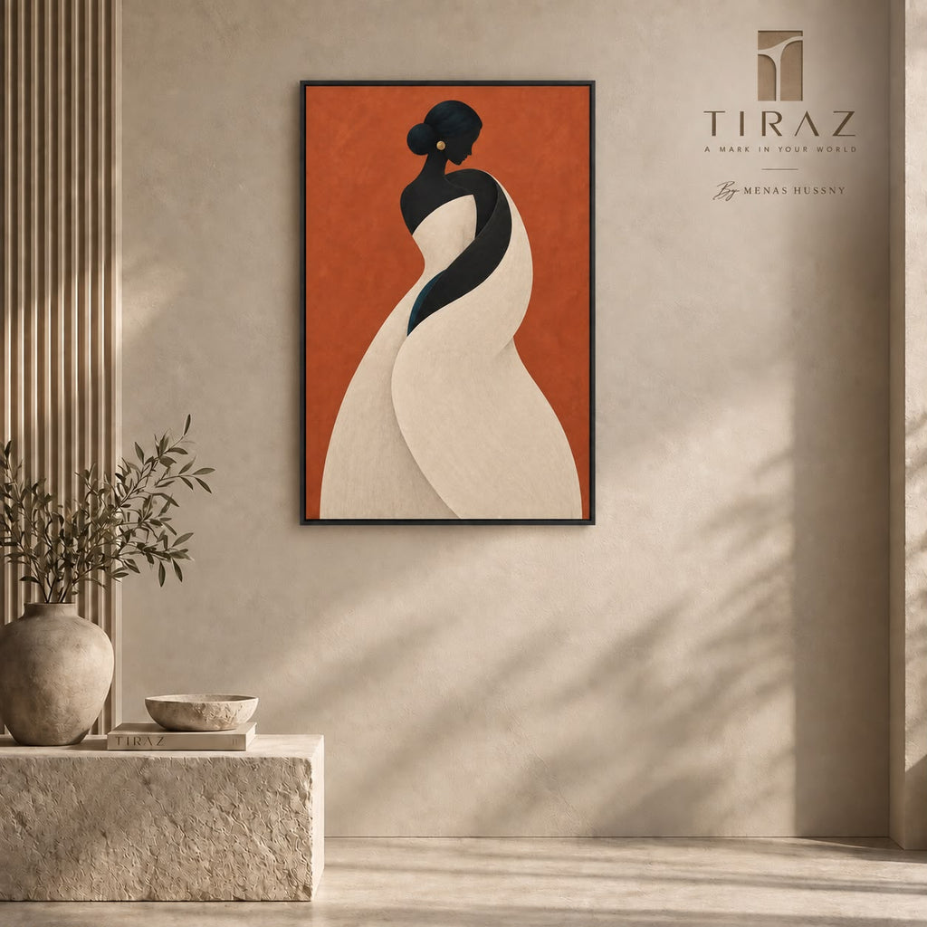 Elegant Abstract Woman Wall Art Frame – 60 × 90 cm