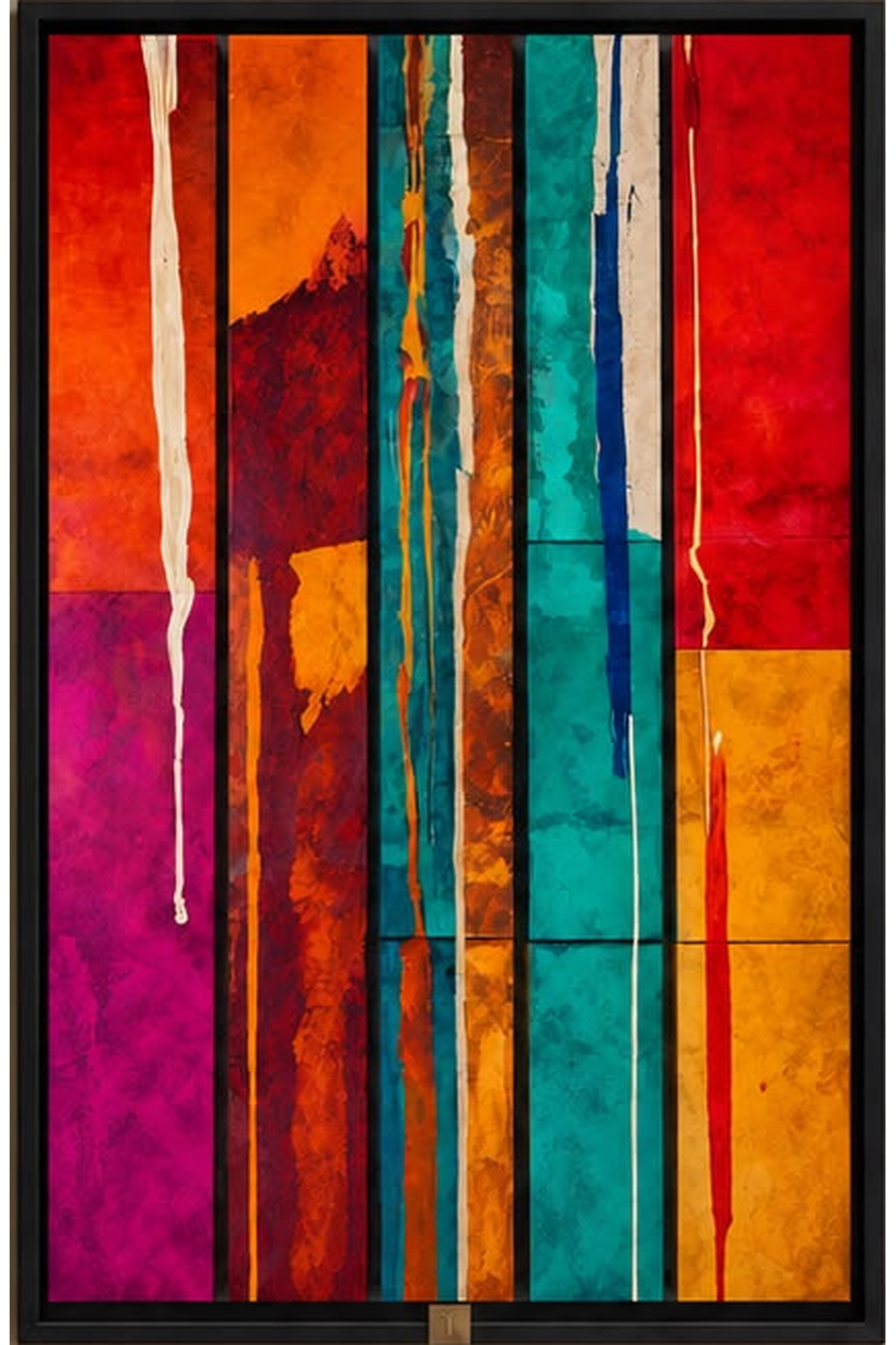 The Chromatic Rhythm — Abstract Wall Art Printed Canvas (60 × 90 cm)