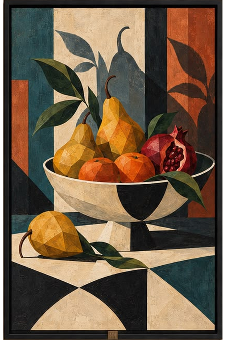 The Harvest Still Life — Abstract Wall Art Printed Canvas (60 × 90 cm)