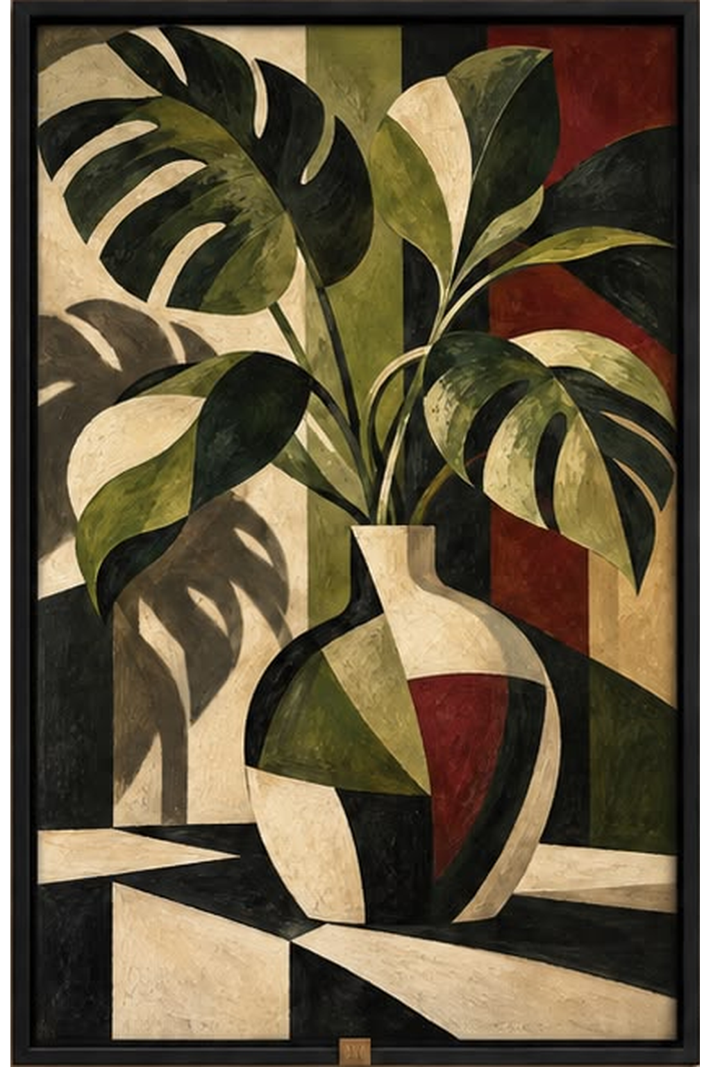 The Verdant Muse — Botanical Wall Art Printed Canvas (60 × 90 cm)