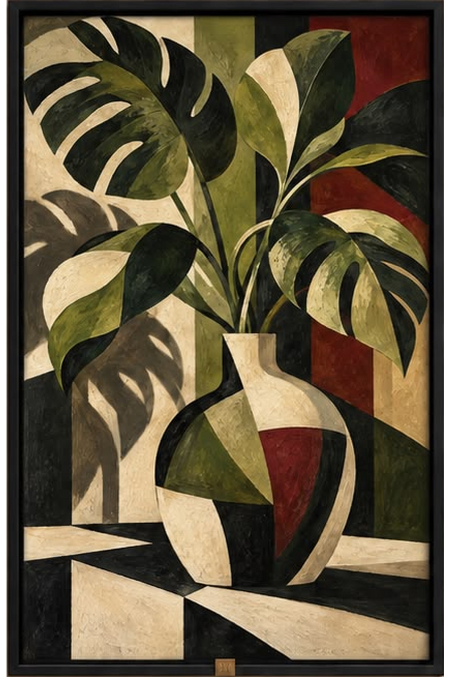 The Verdant Muse — Botanical Wall Art Printed Canvas (60 × 90 cm)