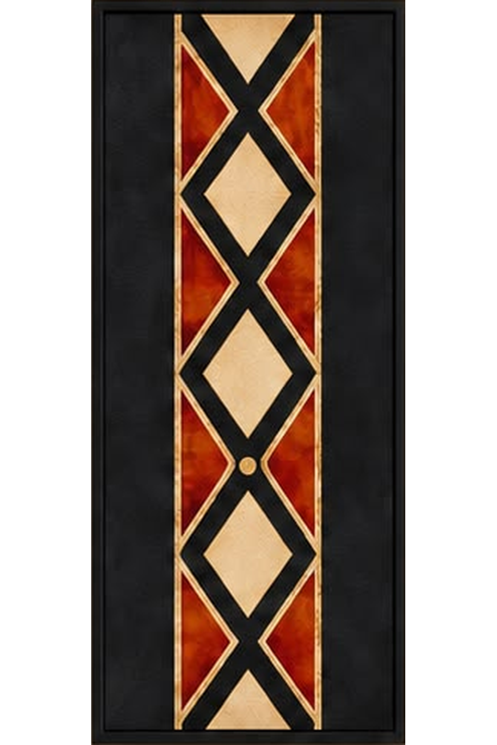 The Ember Geometry — Abstract Wall Art Triptych Printed Canvas (60 × 90 cm Each)
