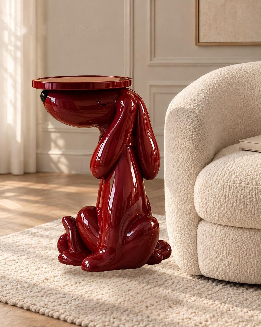 TIRAZ Bashful Pup Side Table