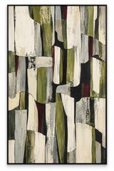 Forest Fragments — Textured Abstract Wall Art Printed Canvas (60 × 90 cm)