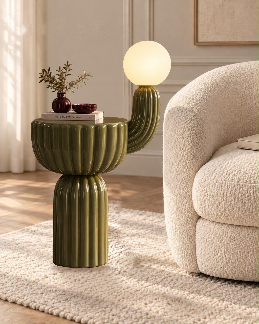 TIRAZ Olive Lamp Side Table