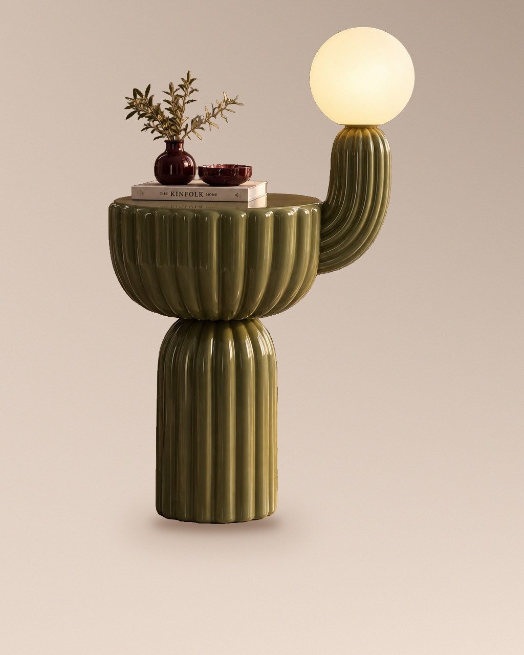 TIRAZ Olive Lamp Side Table
