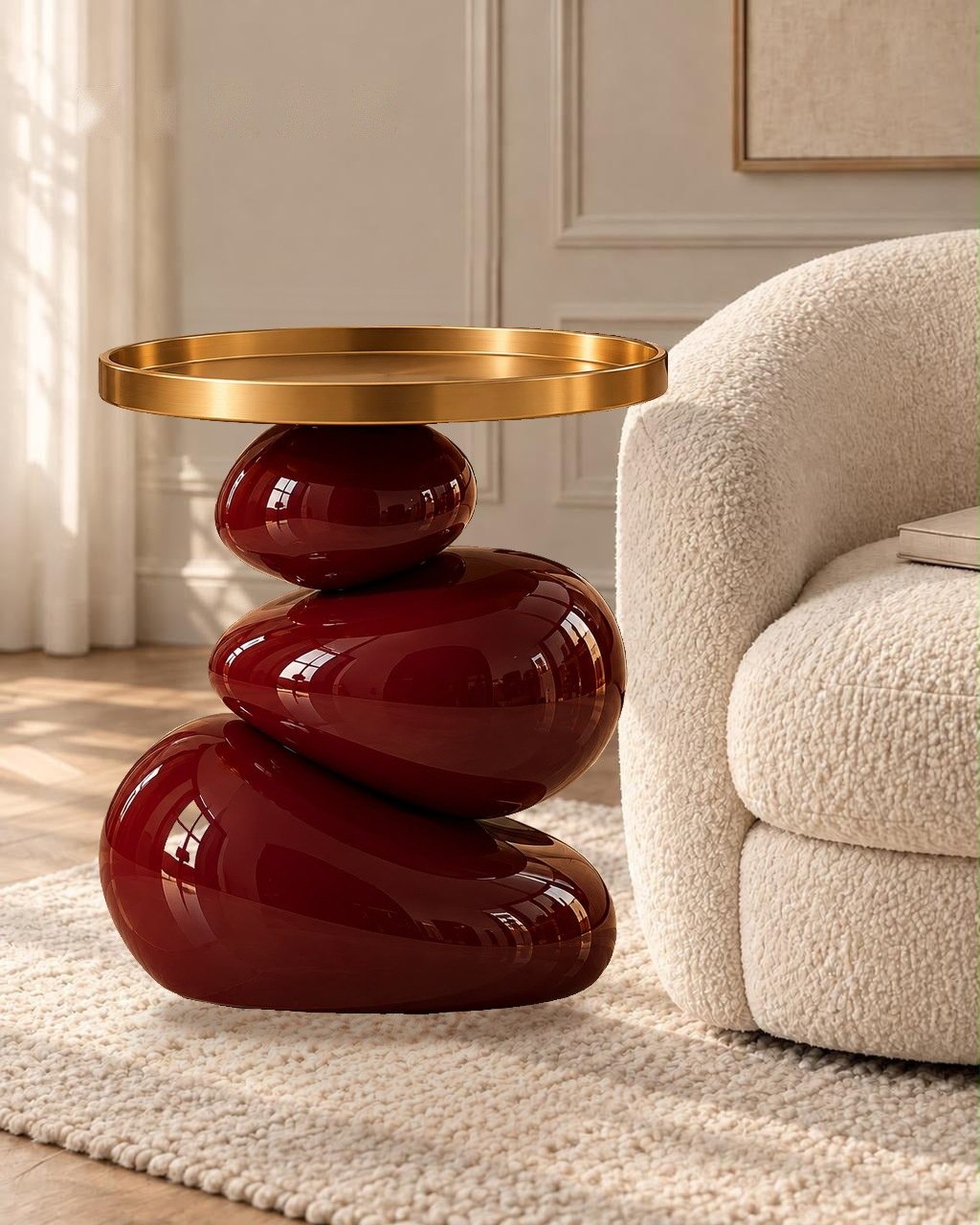 TIRAZ Pebble Stack Side Table