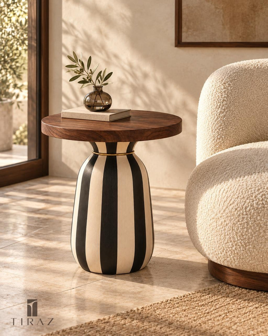 TIRAZ Stripe 01 — Side Table