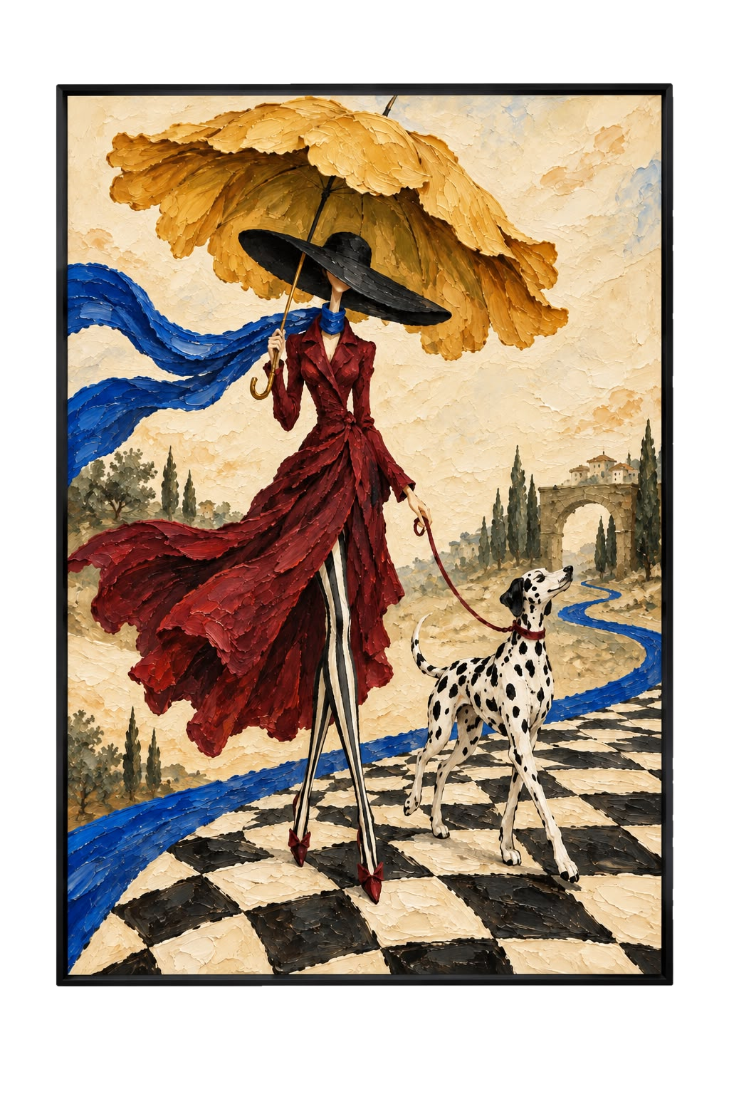 The Afternoon Stroll wall art, 60 × 90 cm