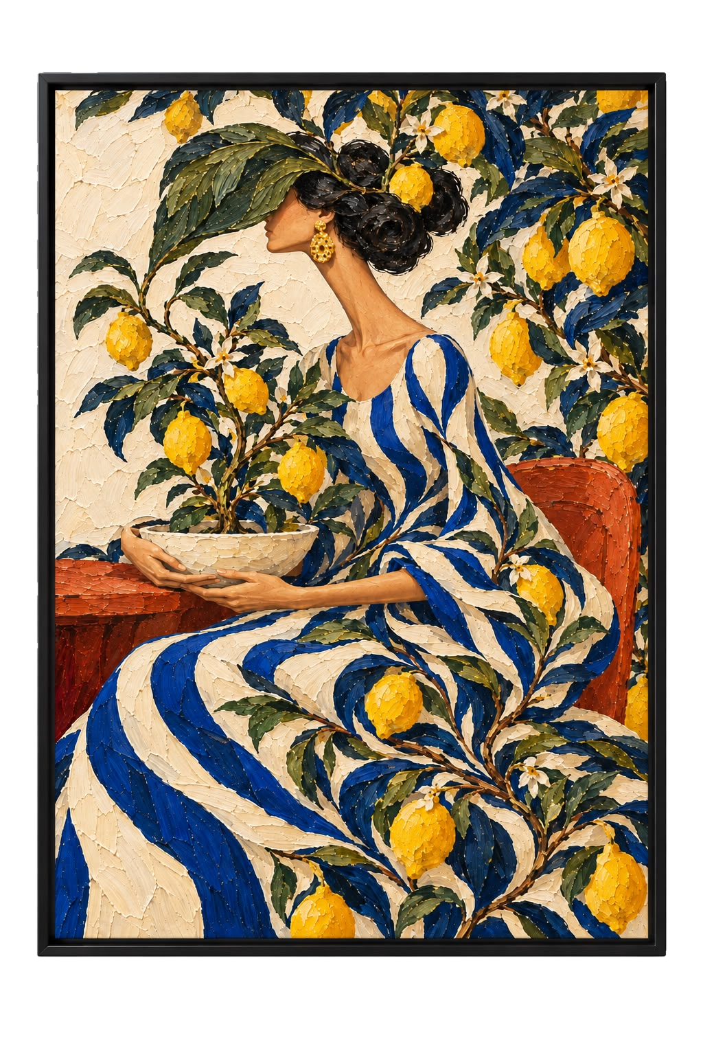 Under the Lemon Tree wall art, 60 × 90 cm